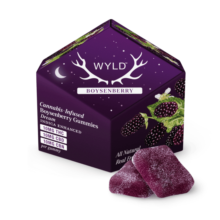 Wyld Gummies Boysenberry 1:1:1 THC:CBD:CBN 10pk