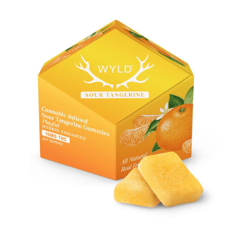 Wyld Gummies Sour Tangerine 100mg 10pk