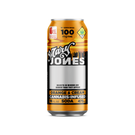 Mary Jones Infused Soda Orange & Cream 100mg