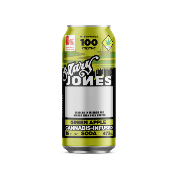 Mary Jones Infused Soda Green Apple 100mg
