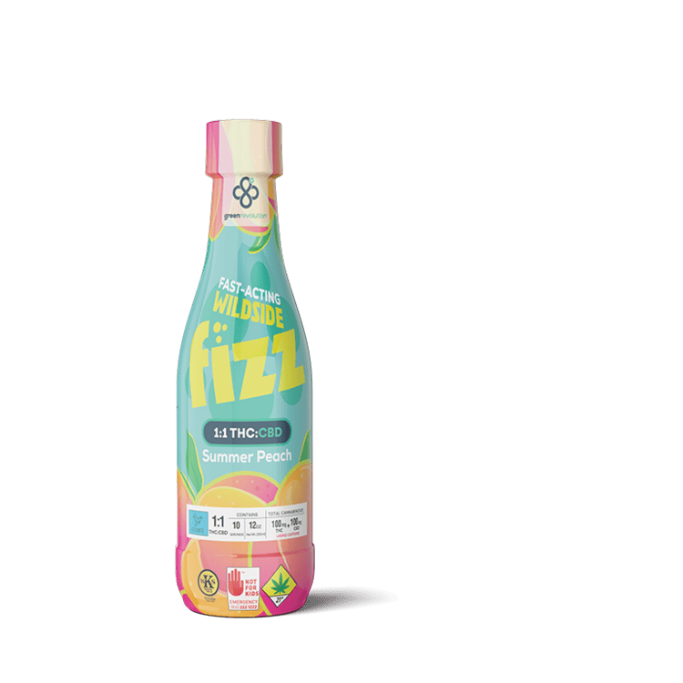 Wildside Fizz Summer Peach + Caffeine 100mg 1:1