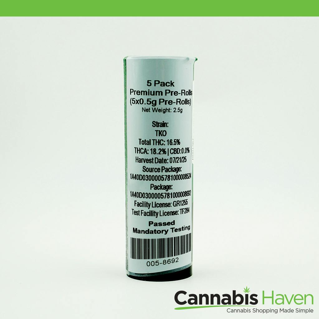 FireFly TKO .5g 5PK Pre Roll