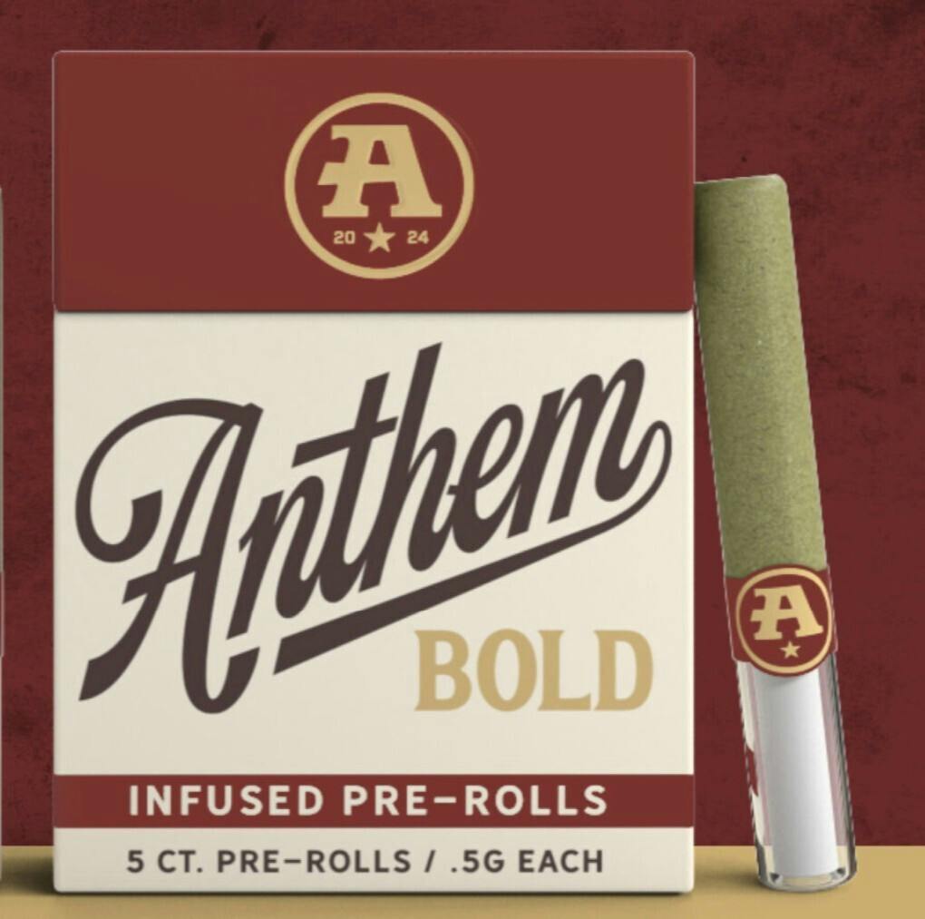Anthem Bold - Northern Lights (Infused Glass Tip) - Preroll - 2.5g - 5pk
