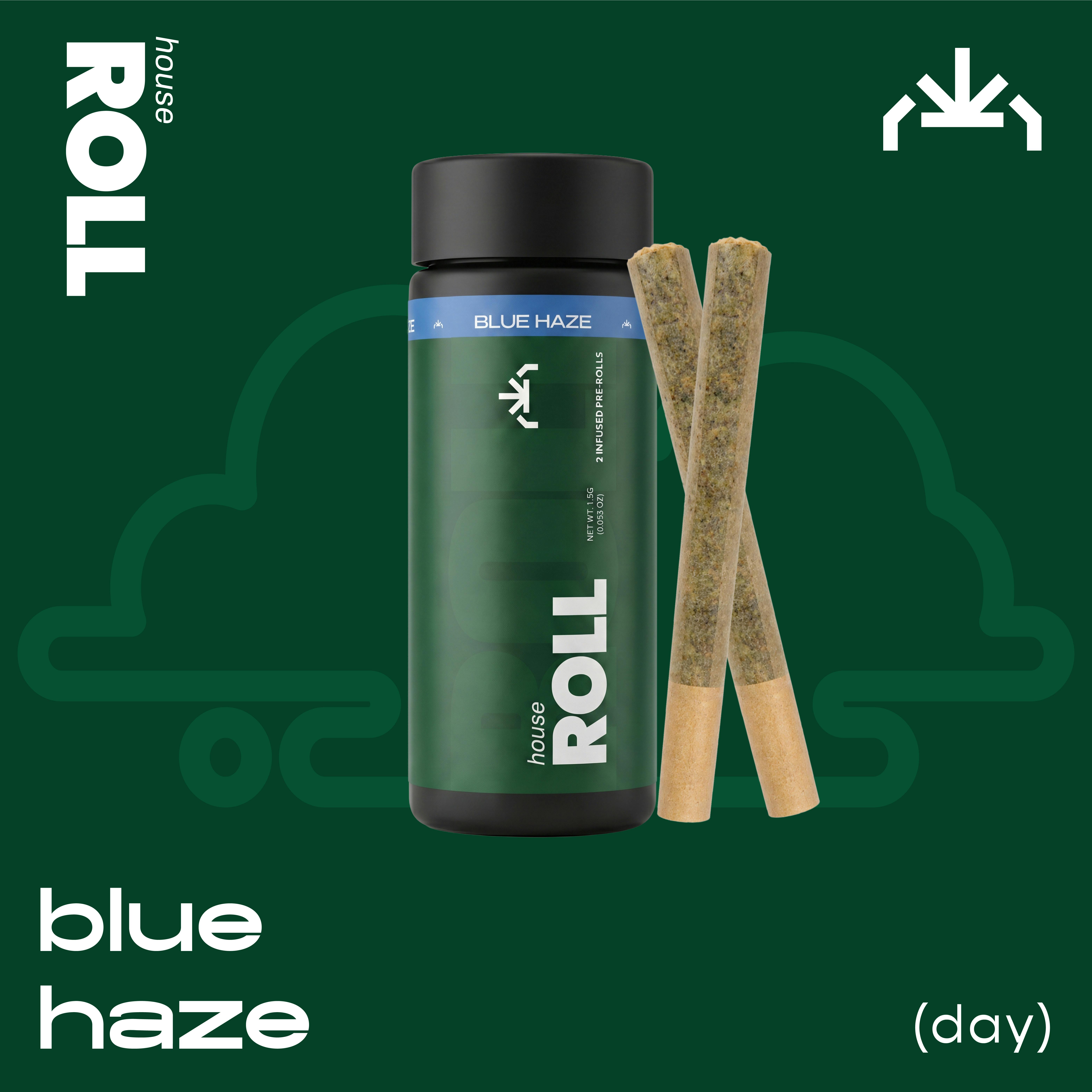 House Roll - Blue Haze (Infused) - Preroll - 1.5 g - 2 Pack
