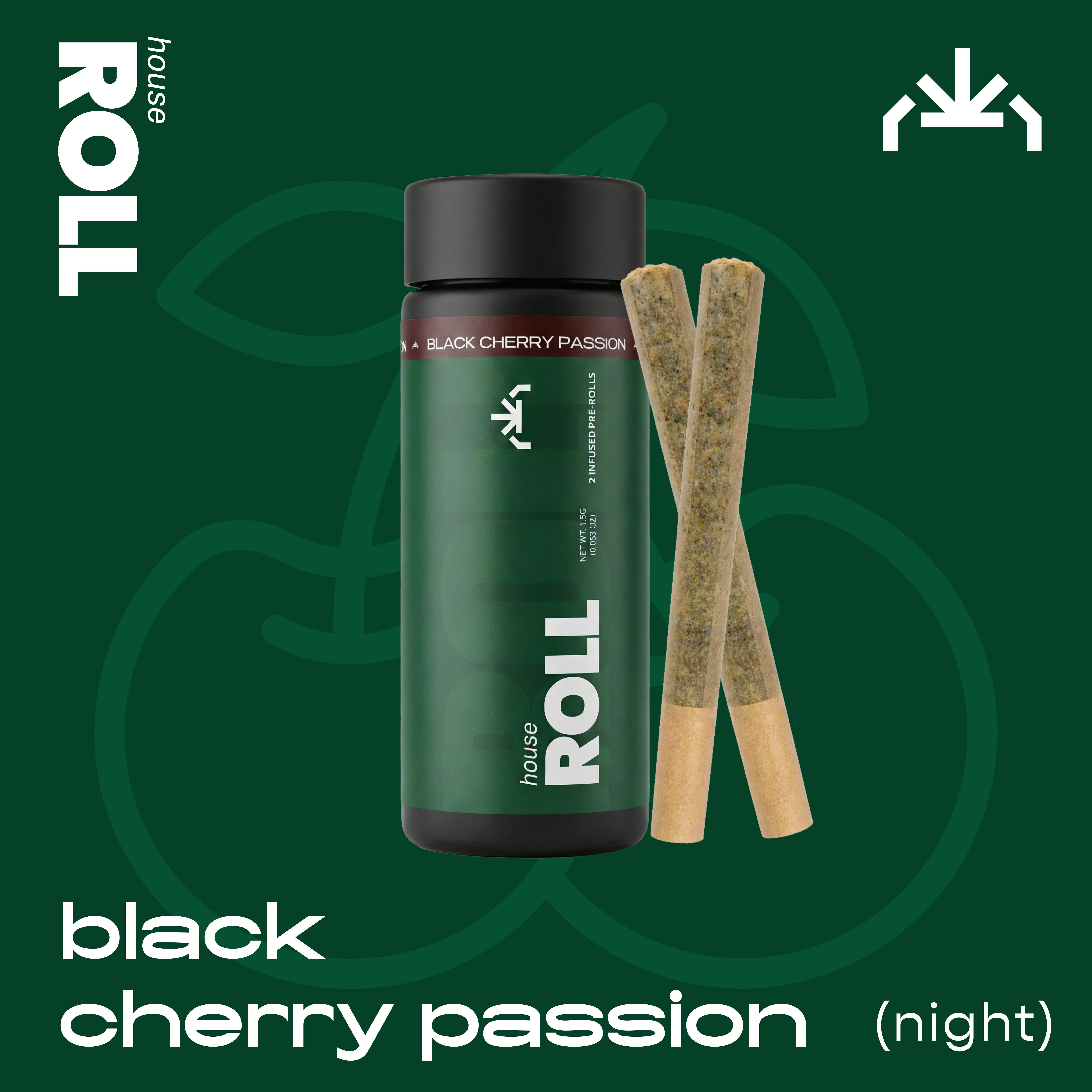 House Roll - Black Cherry Passion (Infused) - Preroll - 1.5 g - 2 Pack