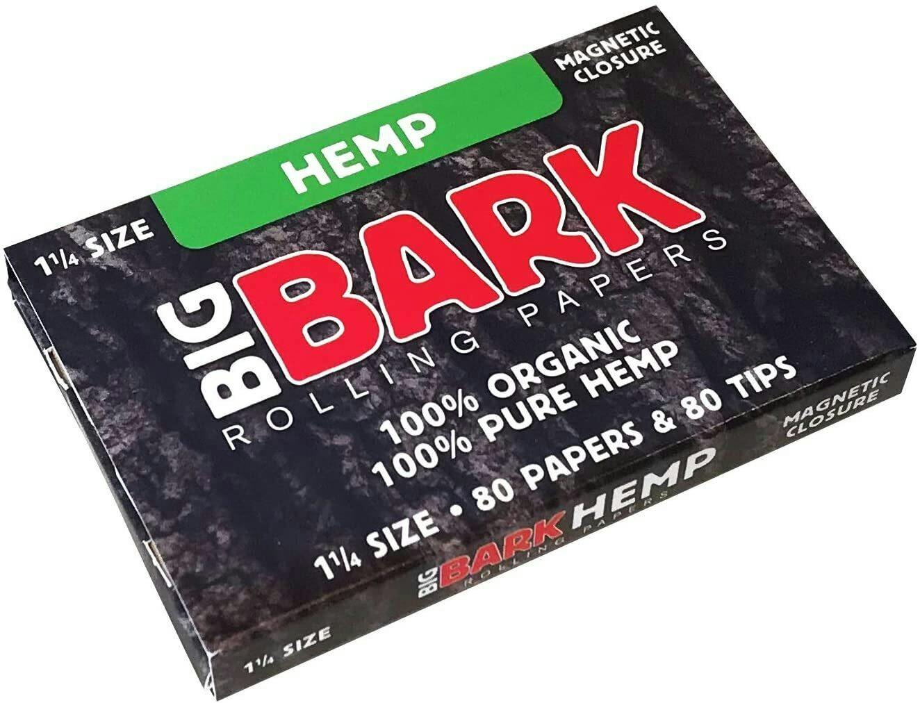 Big Bark - Hemp 1 1/4 Rolling Papers + Tips