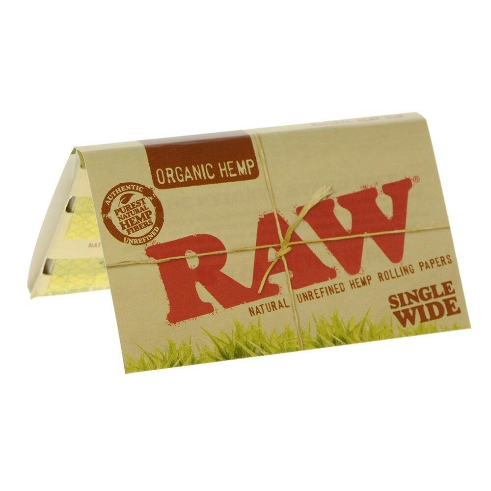 RAW - Organic Hemp Single Wide Rolling Papers