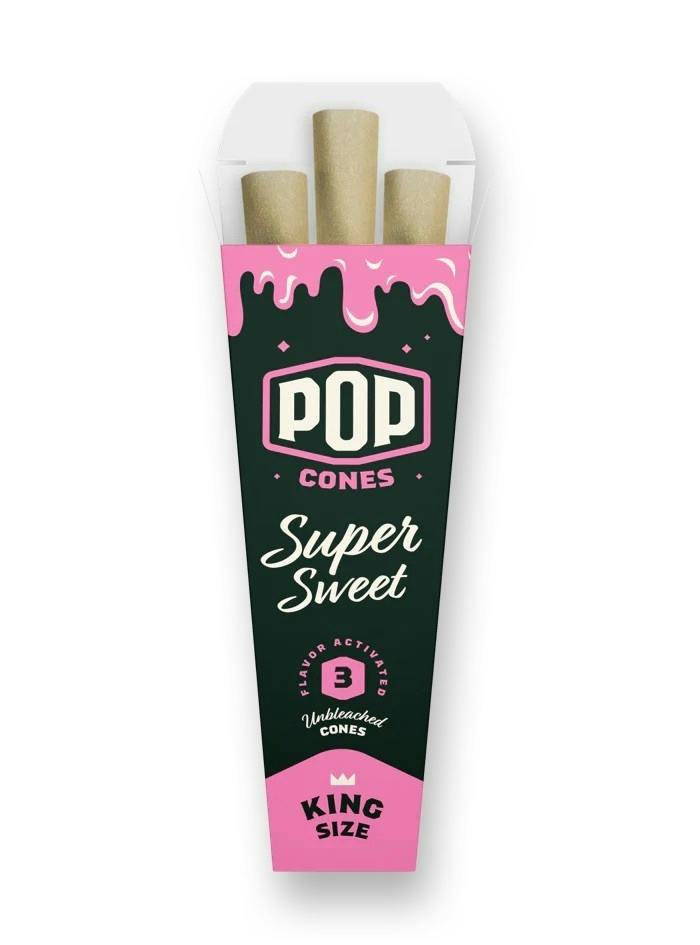 Pop Cones - Super Sweet King Size Pre-Rolled Cones - 3 pack