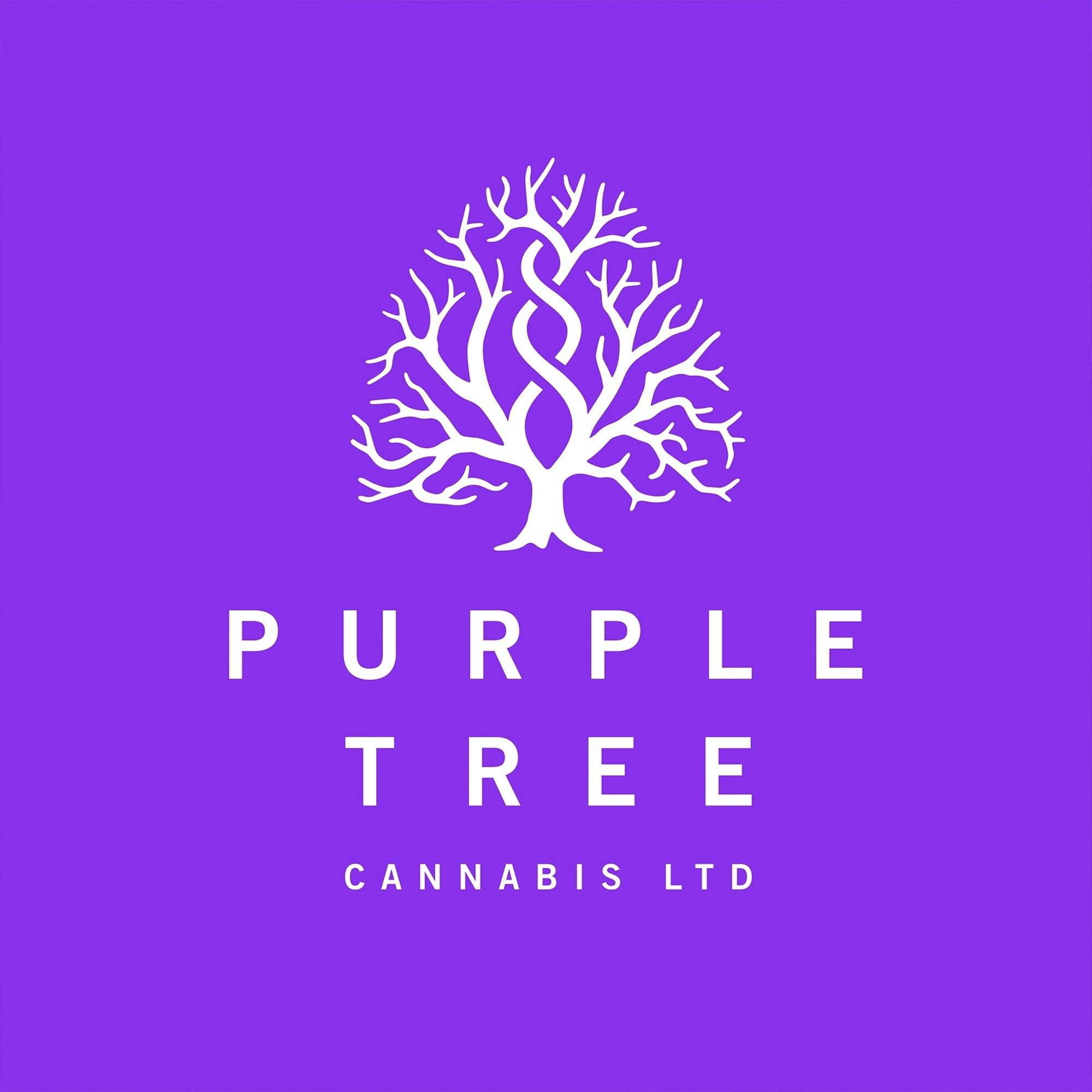 Purple Tree Glass Ashtray