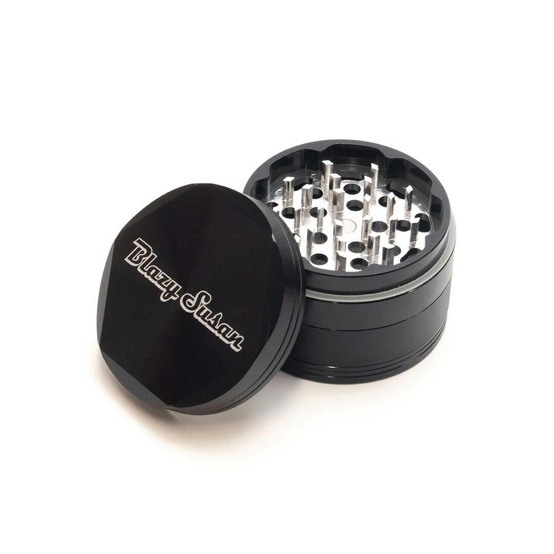 Blazy Susan - 4-Piece Aluminum Grinder - Black