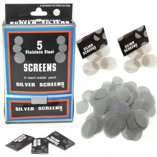 Silver Pipe Screens - 5 pack