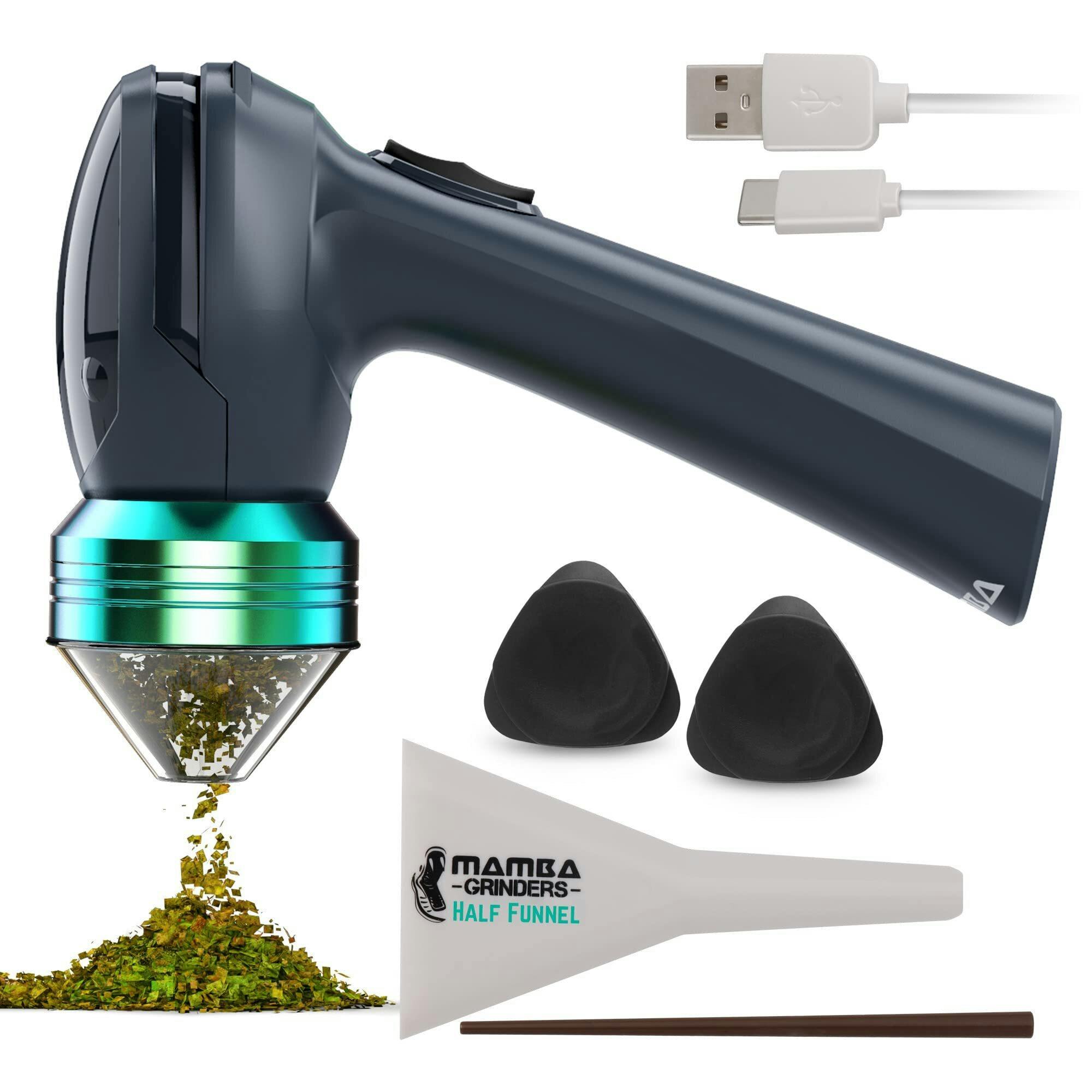 Mamba Grinders - Original Electric Grinder - Charcoal / Green