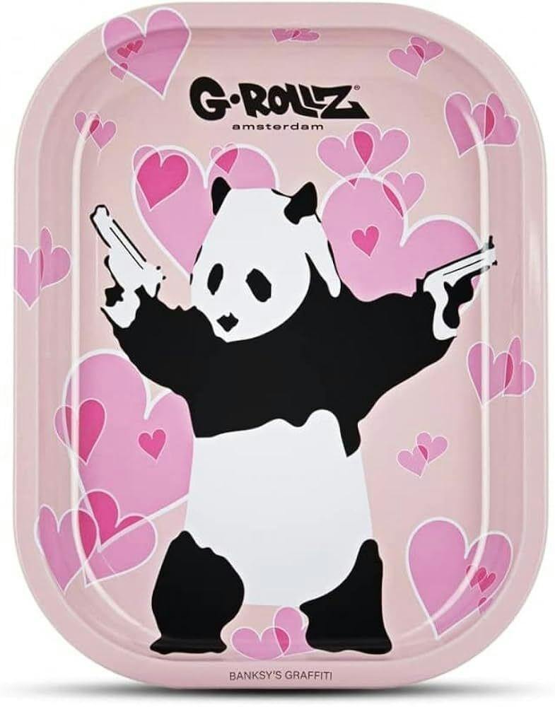 G-Rollz - Metal Rolling Tray - Small - Panda Gunnin