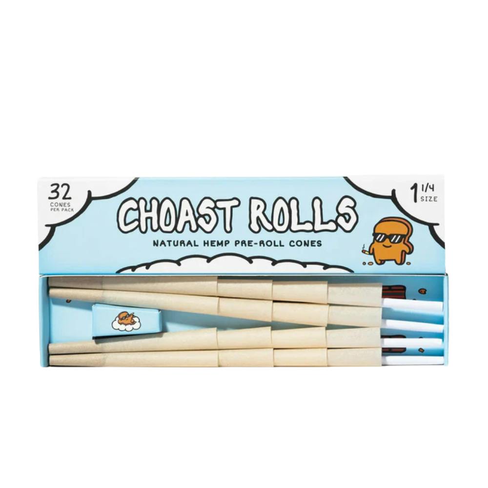 Choast Rolls - Natural Hemp 1 1/4 Cones - 32 pack