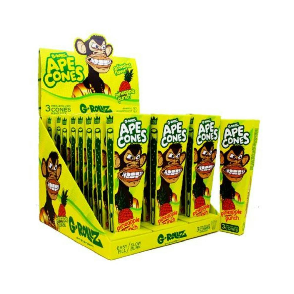 Ape Cones by G-Rollz - Pineapple Punch King Size Cones - 3pk