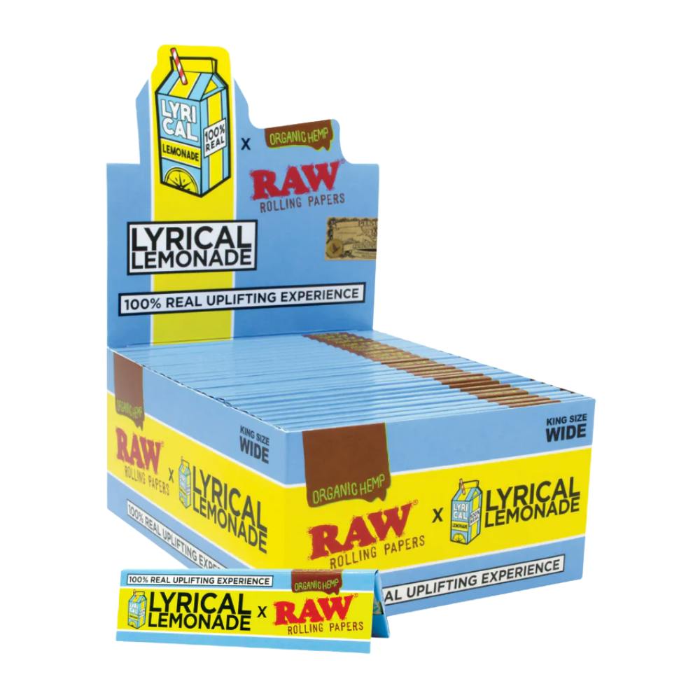 RAW - Lyrical Lemonade Organic Hemp - King Size Rolling Papers