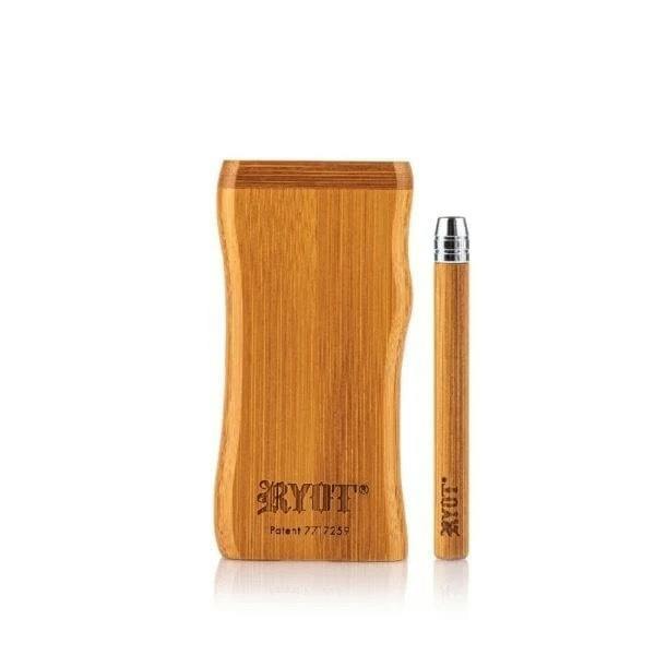 Wooden Magnetic Dugout with Matching One Hitter - Bamboo