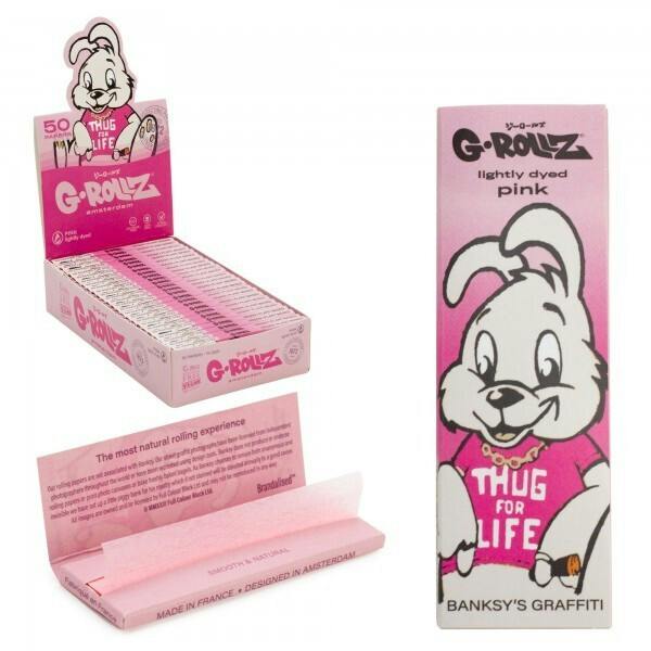 G-Rollz - Pink "Thug for Life" 1 1/4 Rolling Papers