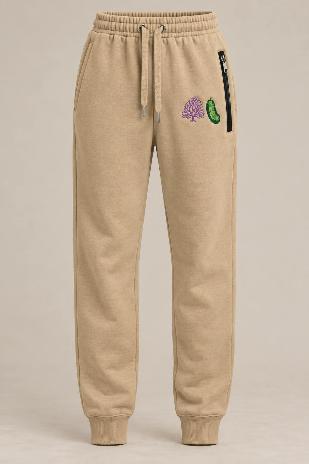 Purple Tree Sweatpants - PT Pickle Beige - Large