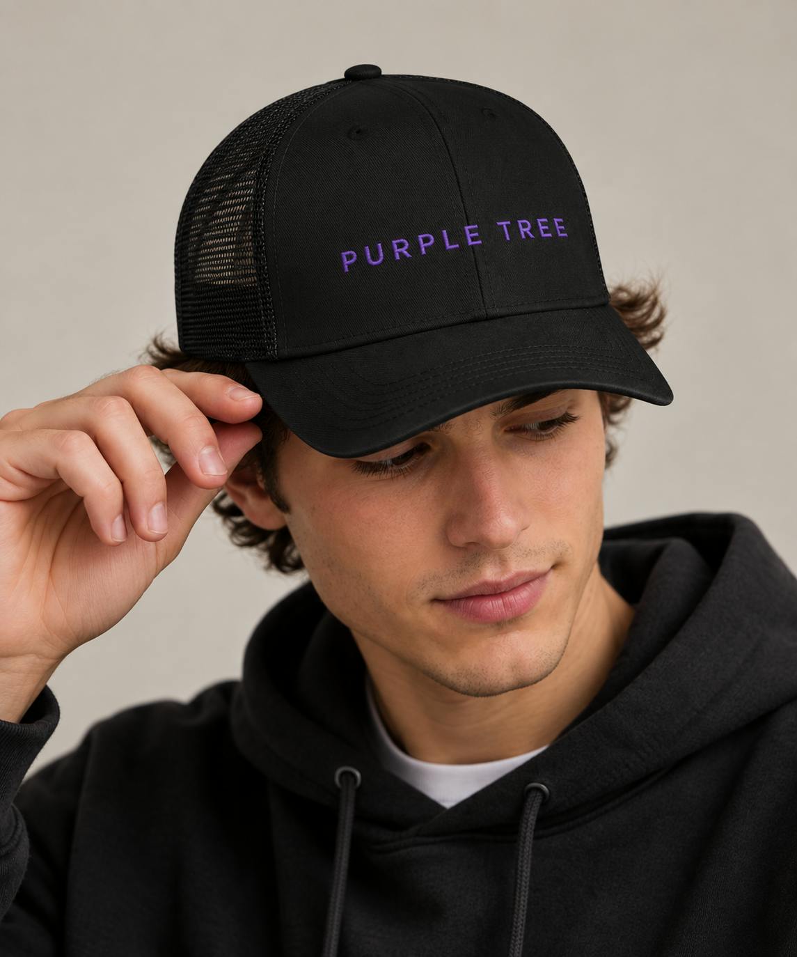 Purple Tree Trucker Hat