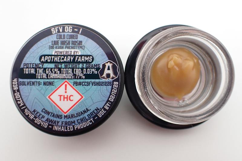 SFV OG Live Hash Rosin - I 2G