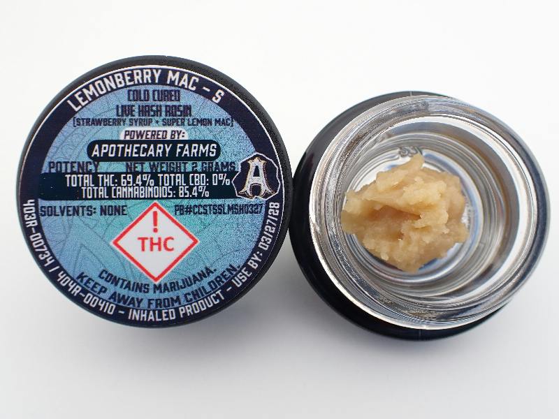 Lemonberry MAC Live Hash Rosin - S 2G