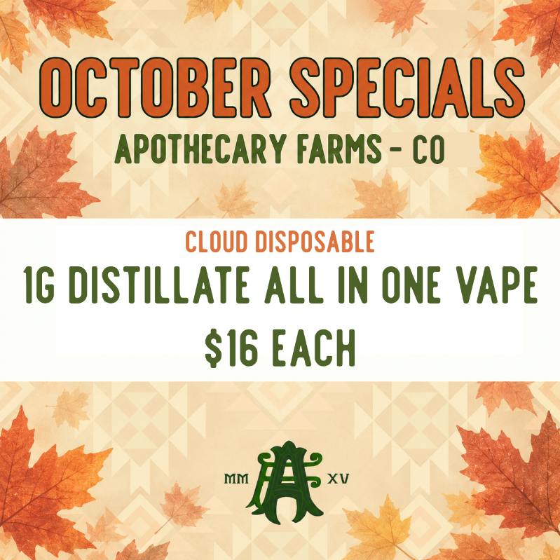 *October Specials 1G Distillate All In One $16 ea