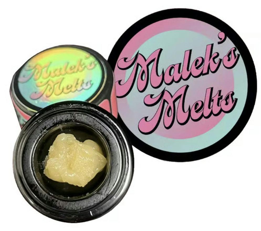 Pie Dough-(H)-Cold Cure Live Rosin-1g-Malek's Melts cannabis product