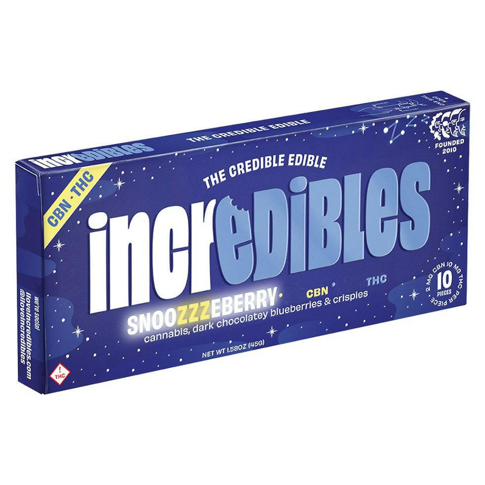 Snoozzzeberry-(5:1)-Dark Chocolate-20mg:100mg-Incredibles cannabis product