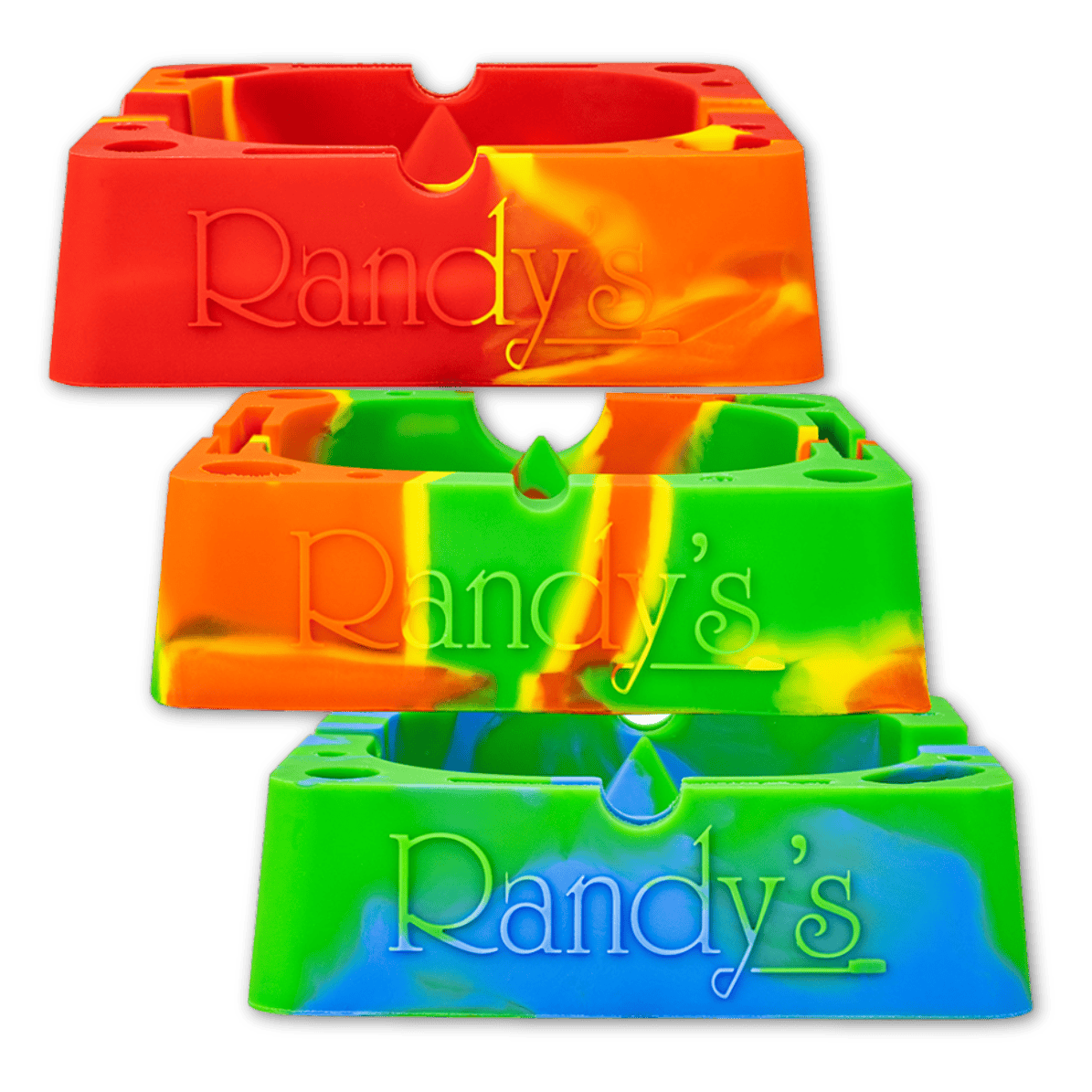 SQUARE SILICONE ASHTRAY | ASSORTED COLORS