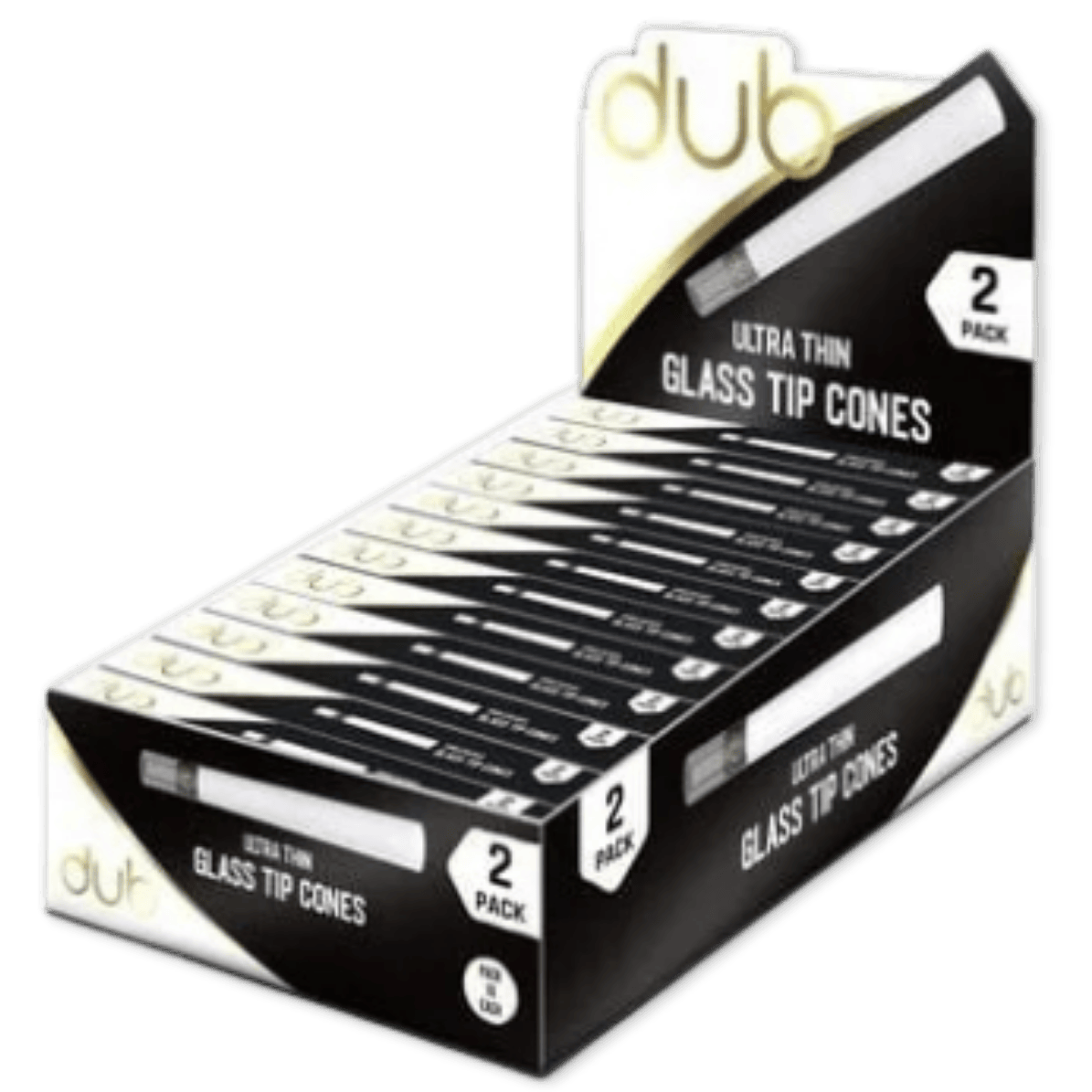 GLASS TIP CONES | ULTRA THIN | 2PK