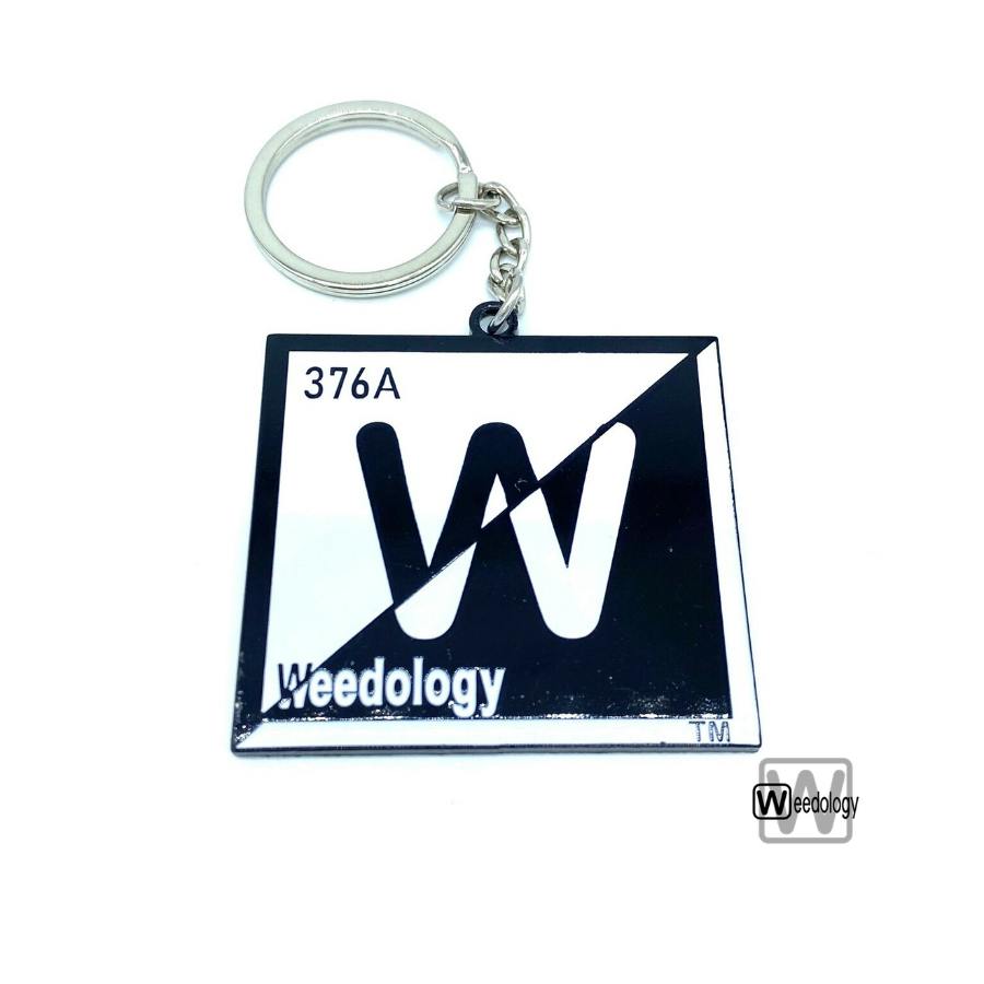Weedology BLACK & WHITE Keychain - BOTH