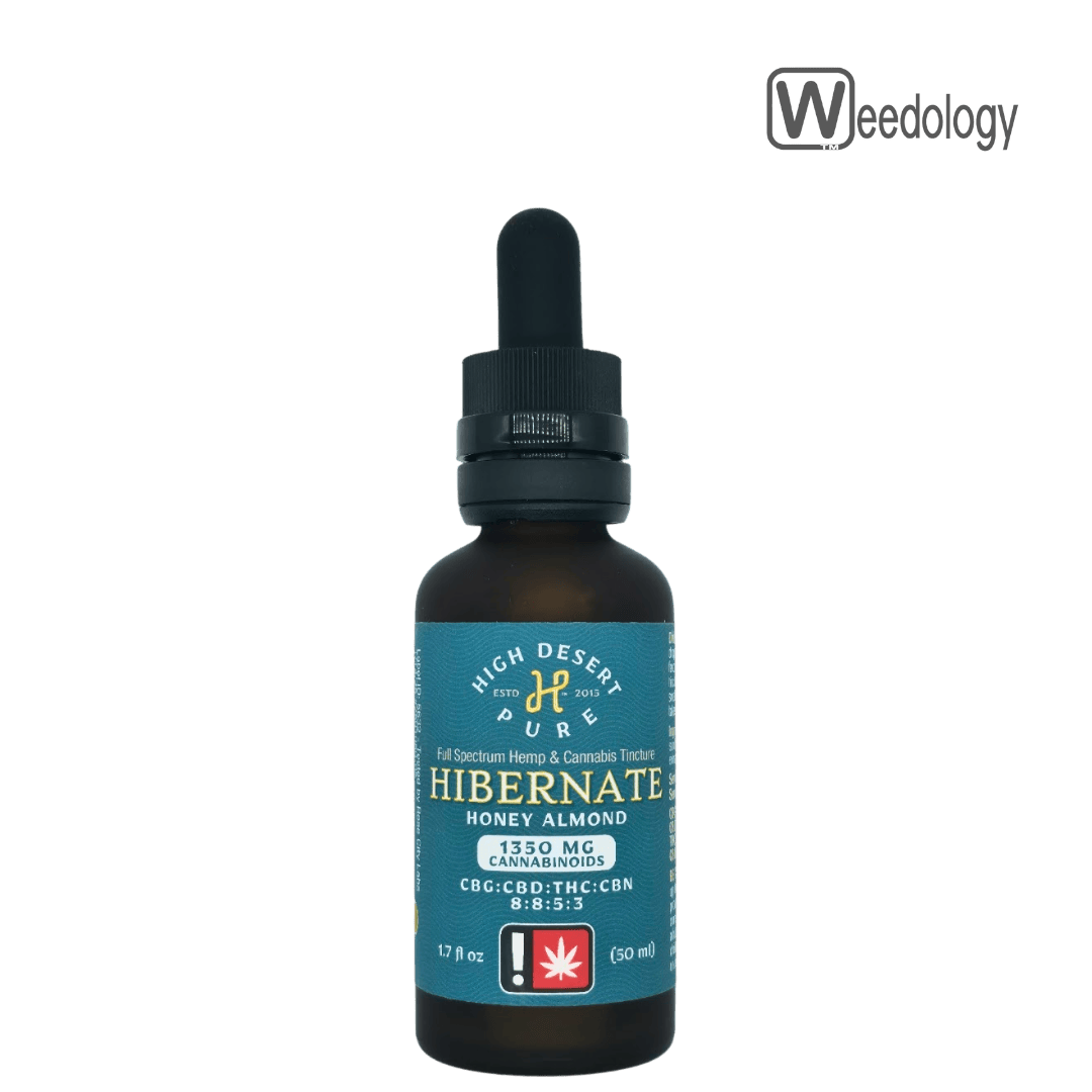 High Desert Pure 1.7oz HIBERNATE HONEY ALMOND 15:5:5 CBD/THC/CBN Tincture
