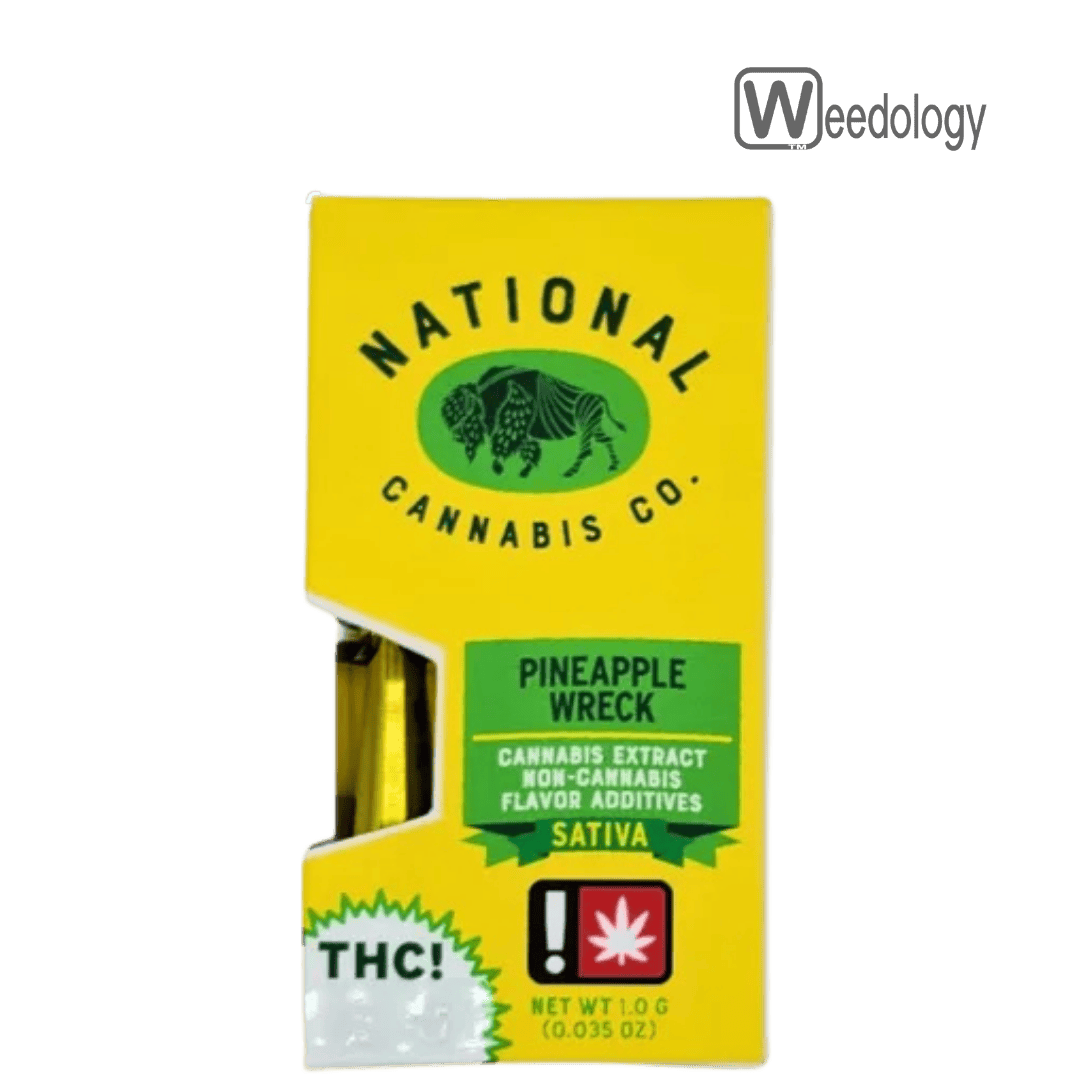 National Cannabis Co. 1g PINEAPPLE WRECK FLAV-DST Vape