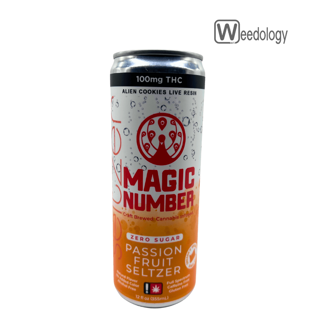 Magic Number 100mg ZERO SUGAR PASSION FRUIT Seltzer