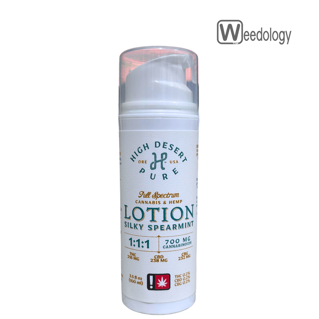 High Desert Pure 3.5oz SILKY SPEARMINT 1:1:1 Lotion