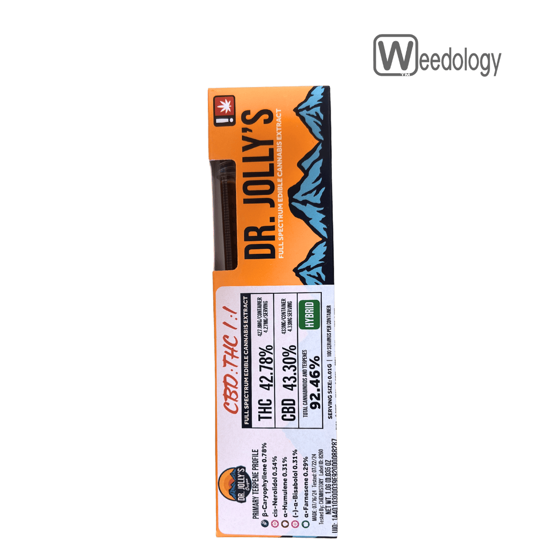 Dr Jollys 1g 1:1 CBD/THC FECO