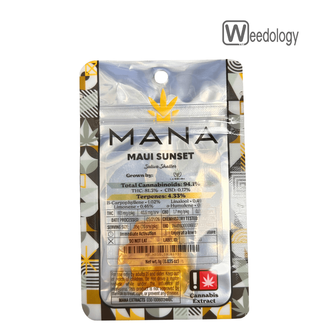 Mana Extracts 1g MAUI SUNSET Shatter