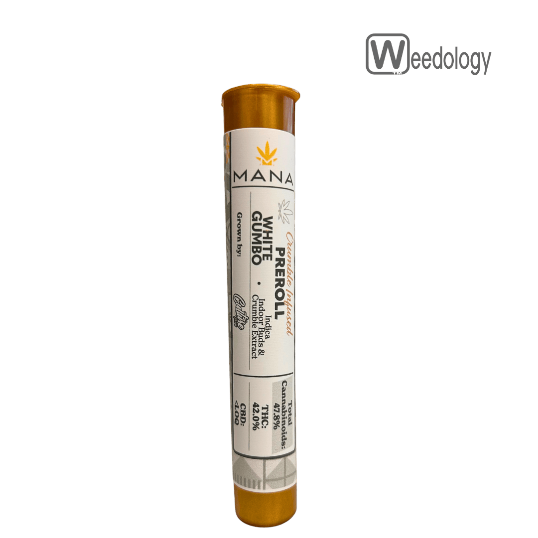 Mana Extracts 1g WHITE GUMBO Crumble Infused Pre-Roll