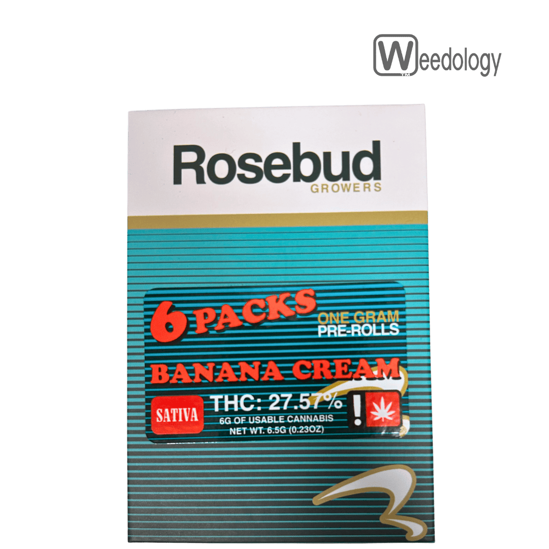 Rosebud Growers 6pk BANANA CREAM 1g Pre-Rolls