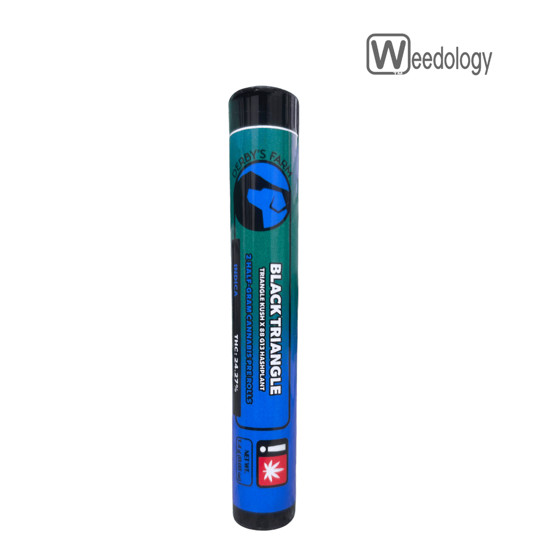 Derby's 2pk BLACK TRIANGLE 0.5g Pre-Rolls