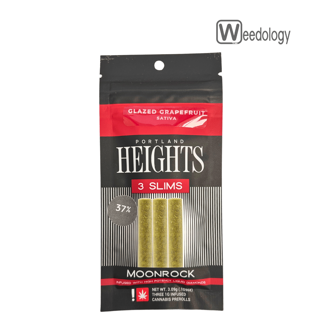 Portland Heights Slims 3pk GLAZED GRAPEFRUIT 1g Infused Pre-Rolls