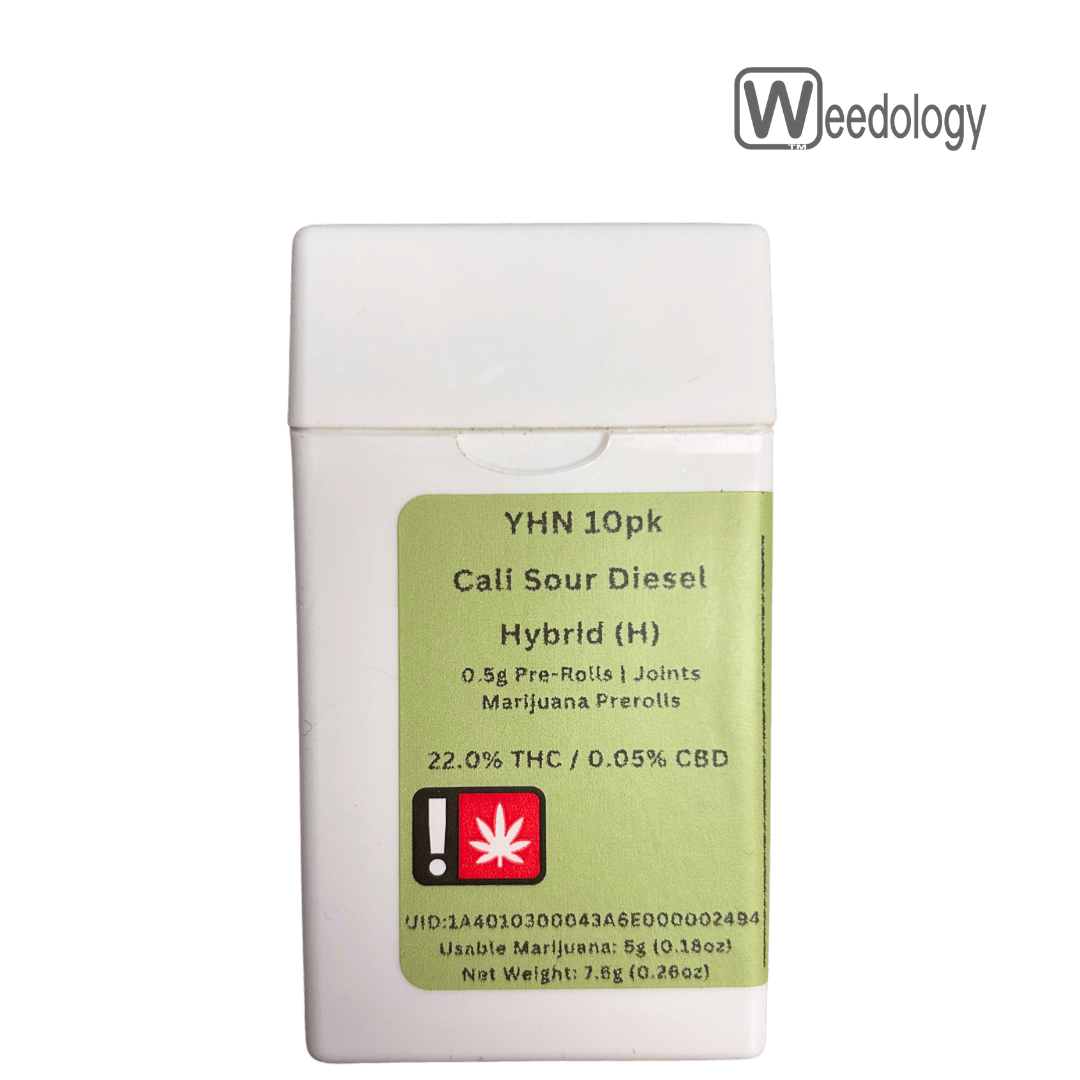 YHN 10pk CALI SOUR DIESEL 0.5g Pre-Rolls