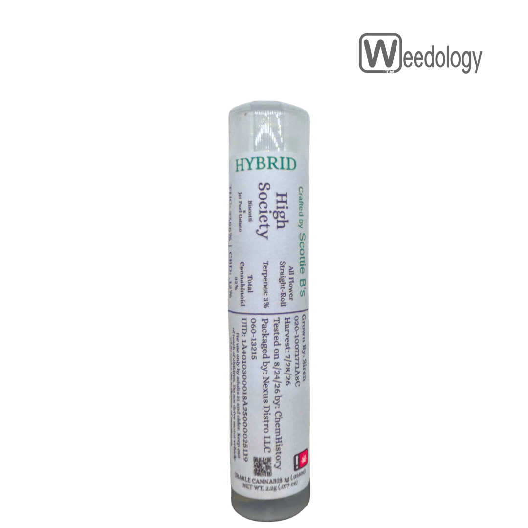 Scottie B's 2pk HIGH SOCIETY 0.5g Pre-Rolls