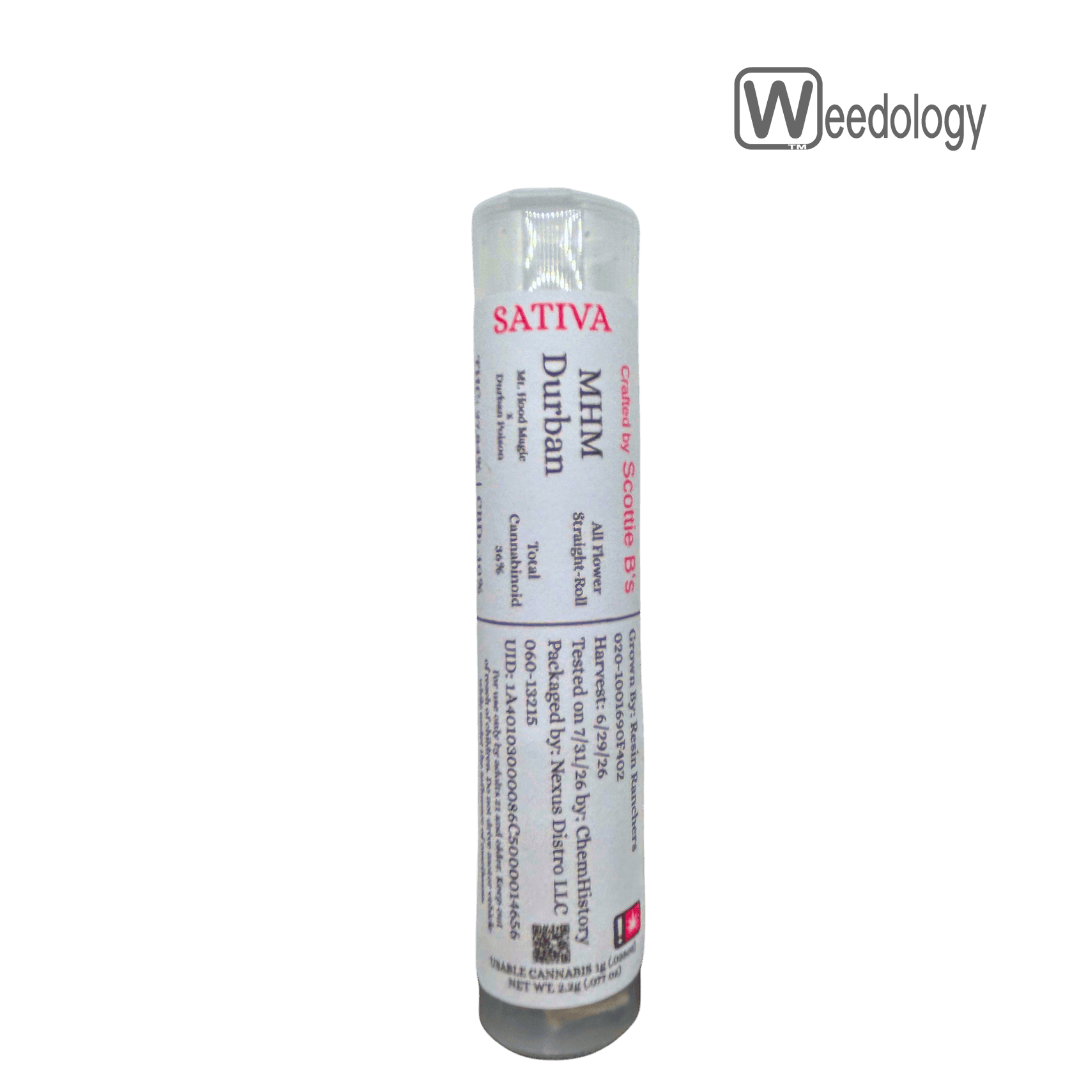 Scottie B's 2pk MHM DURBAN 0.5g Pre-Rolls