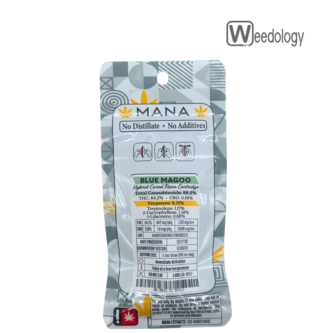 Mana Extracts 1g BLUE MAGOO CR Vape