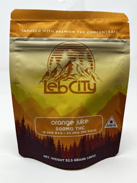 Leb City 500mg Orange Juice Gummies