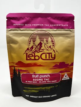 Leb City Fruit Punch 500mg Gummies