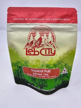 Leb City 500mg Tropical Fruit Gummies