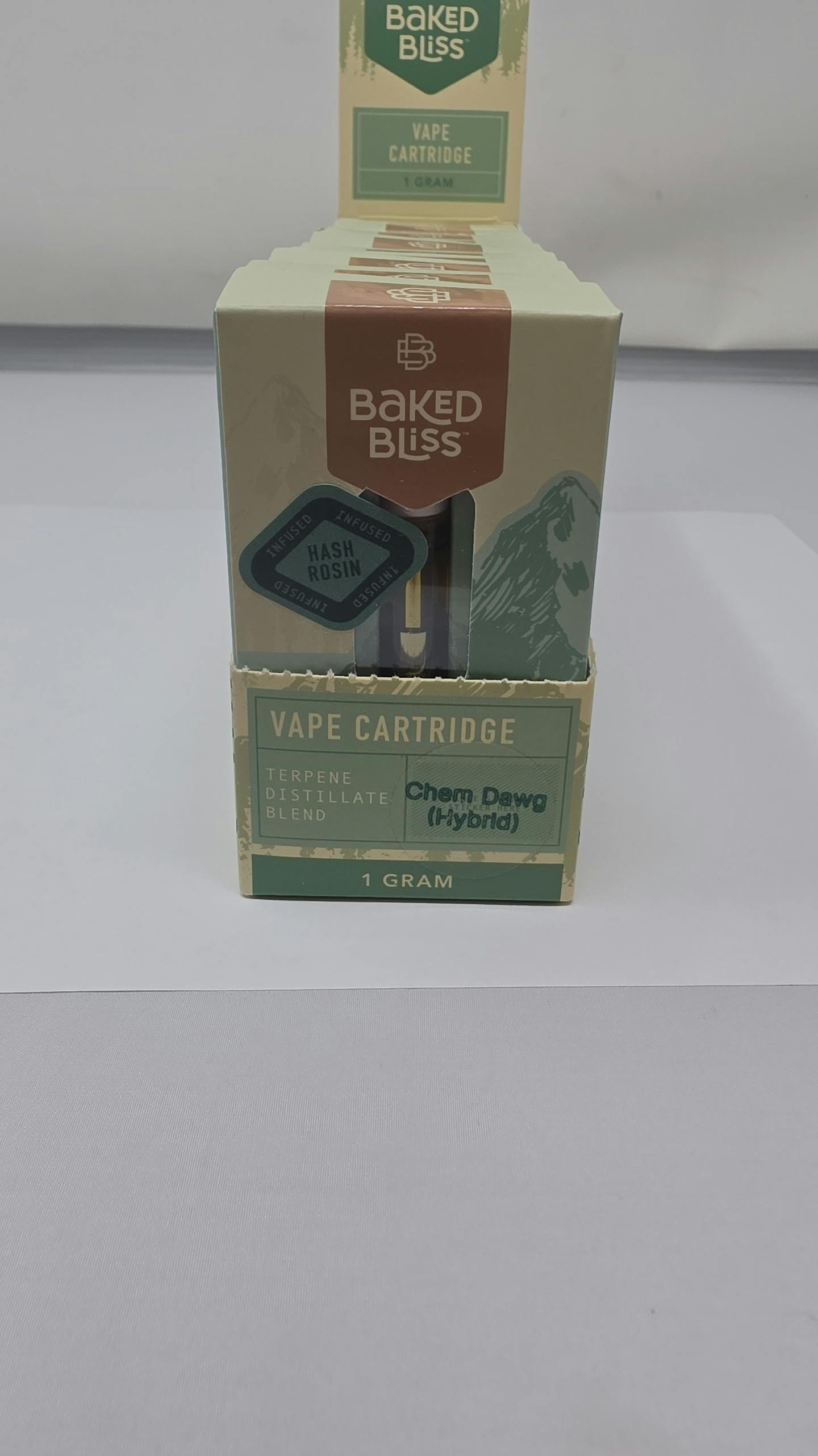 Chem Dawg Baked Bliss 1g 50:50 Hash Rosin Distillate Cart
